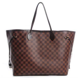 Louis Vuitton Brown Damier Ebene Canvas Tote